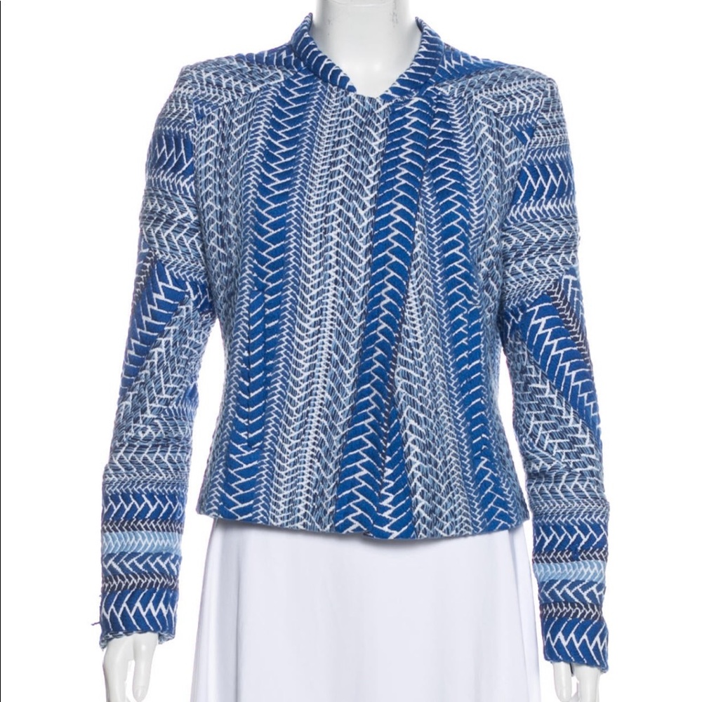 Iro Blue Knit Jacket